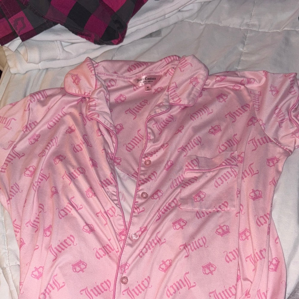 Juicy Couture Light Pink Womens Pajama Top